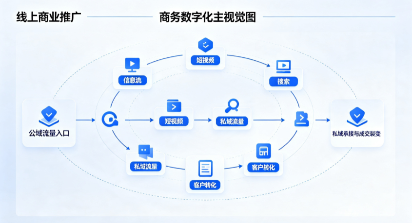 嘉荫县线上商业推广怎么做？全域流量闭环搭建与低成本转化实战指南